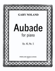 Aubade, Op. 40 No. 5 piano sheet music cover Thumbnail